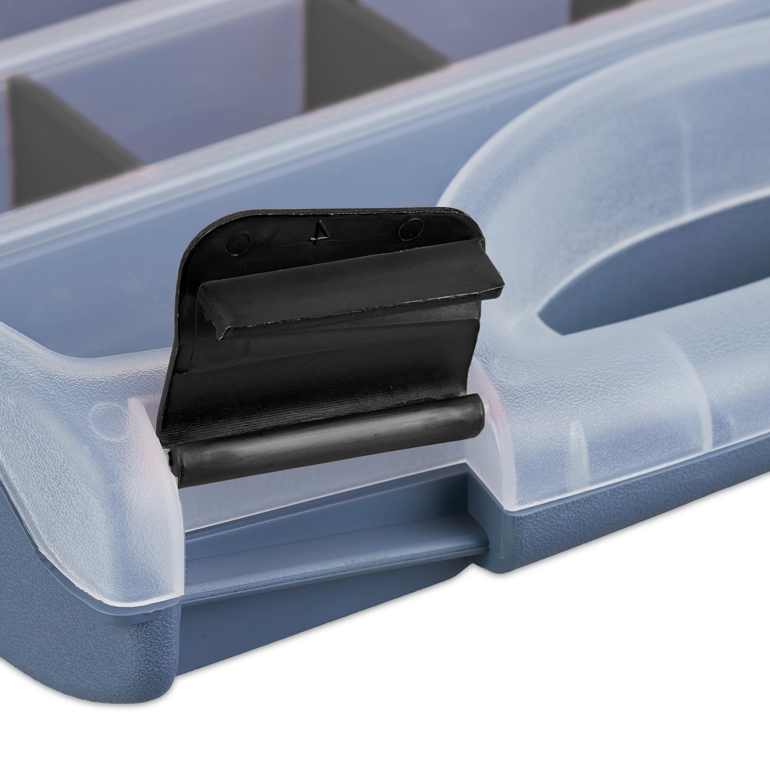 Relaxdays Set 3 Valigette Attrezzi, Scatola Organizer Vuota, Cassetta Porta Viti e Minuteria, 6x32x26 cm, Grigio Nero