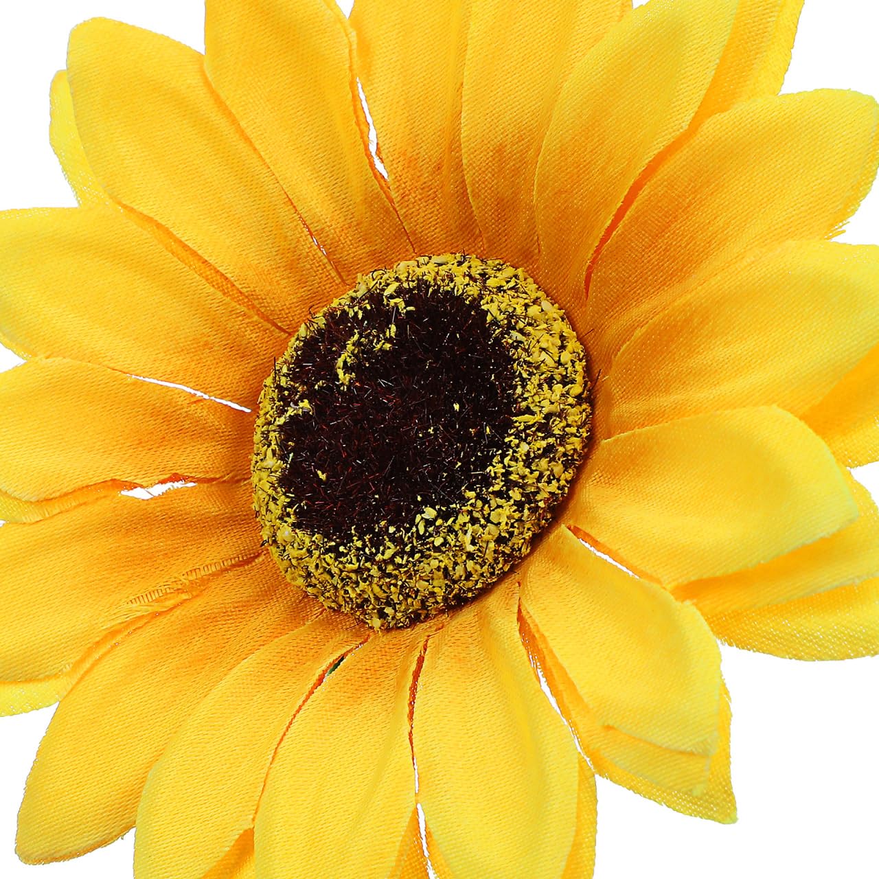 TOPBATHY Lot de 5 panneaux de tournesol en métal pour décoration de jardin en tissu de soie et piquets de pelouse