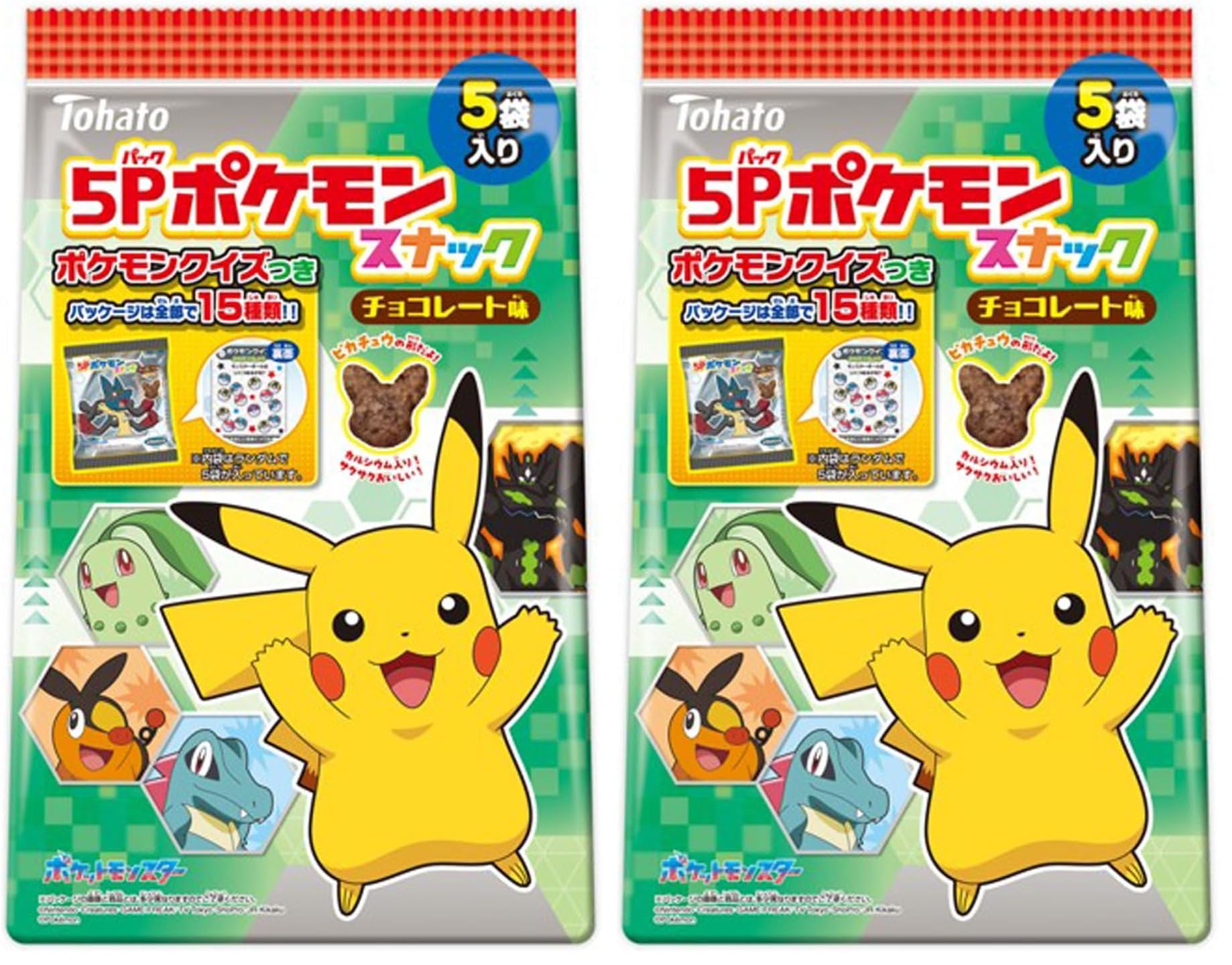 Amazon.co.jp: 東ハト 5Pポケモンスナックチョコレート味 70g (× 2
