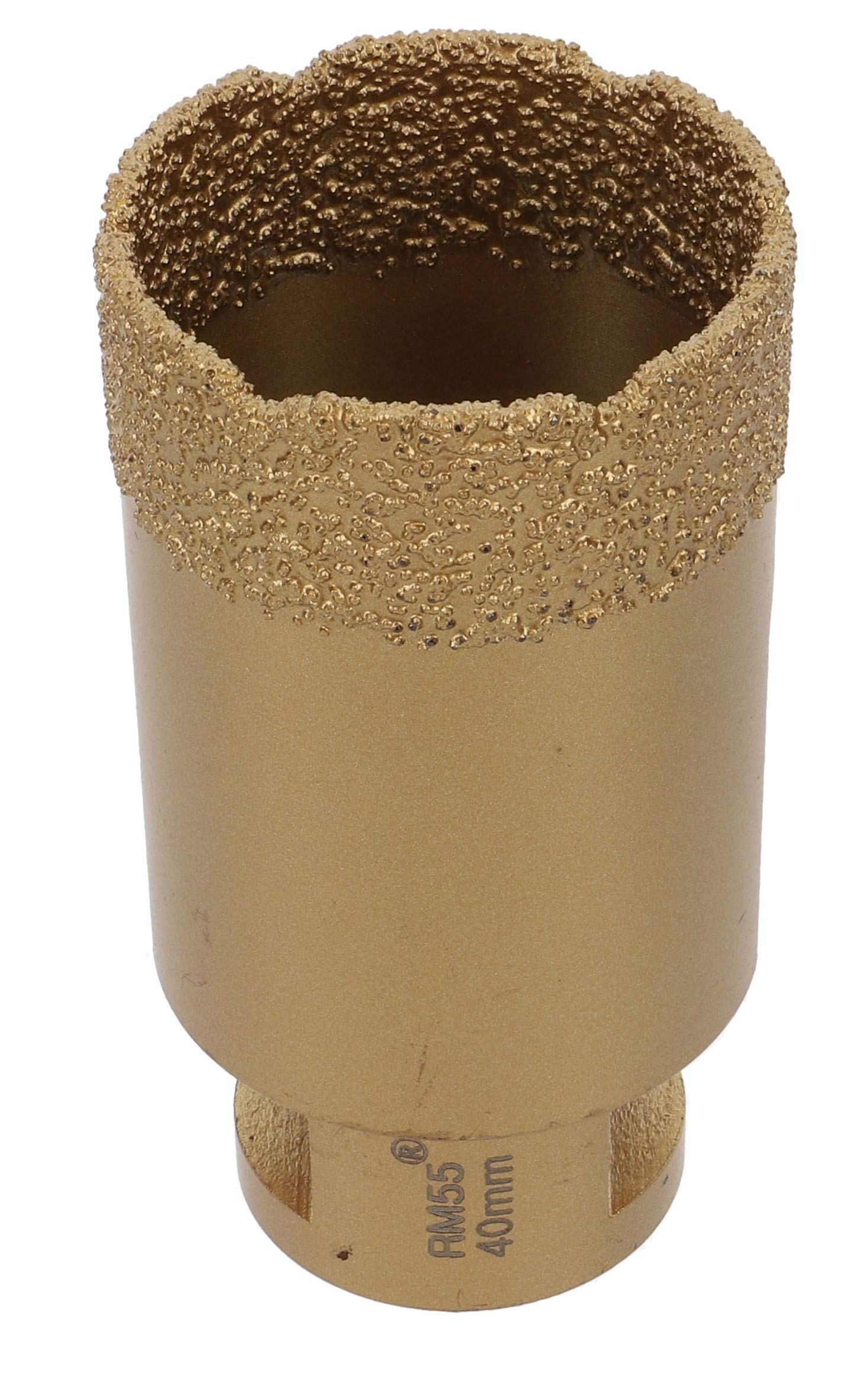 PRODIAMANT profesjonalna diamentowa koronka wiertnicza do płytek 40 mm x M14 diamentowe wiertło suche PDX855.800 40 mm pasuje do szlifierek kątowych
