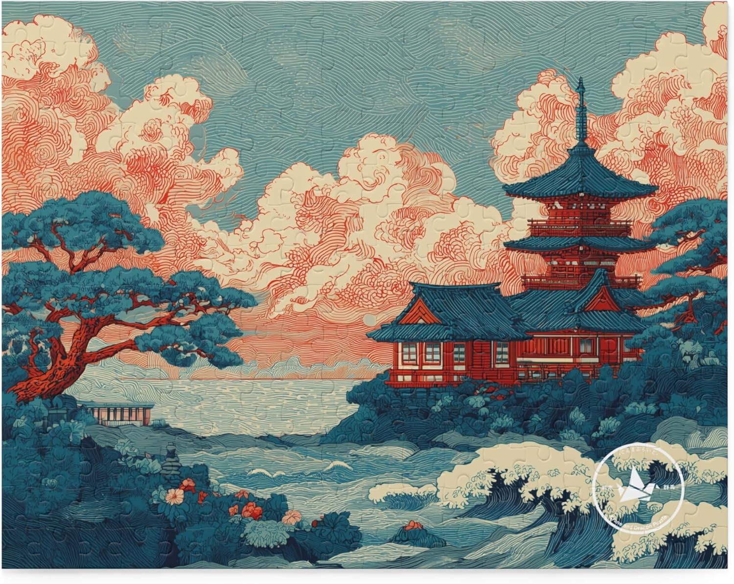 Japanese Culture Illustration Puzzle 500-Piece | 252 & 120 Options