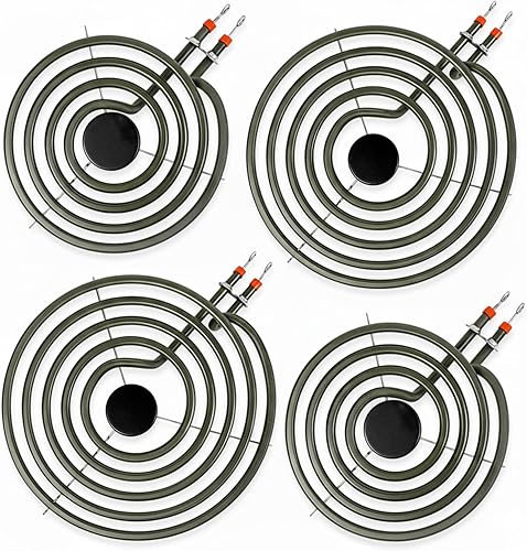 Paquete de 4 quemadores eléctricos MP22YA, 2 x 6 pulgadas MP15YA y 2 x 8 pulgadas MP21YA, compatible con las gamas eléctricas Hardwick, Kenmore,