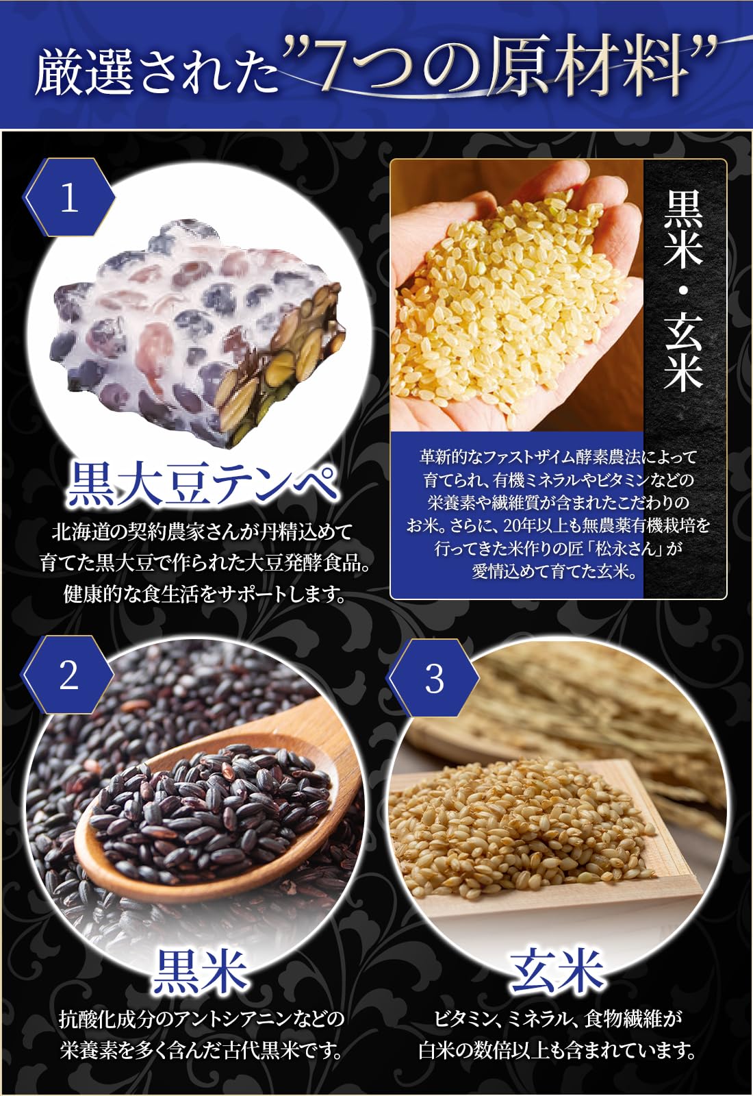 黒テンペ粥  ２１袋セット グローリー・インターナショナル / 酵素玄米黒テンペ粥の公式商品情報