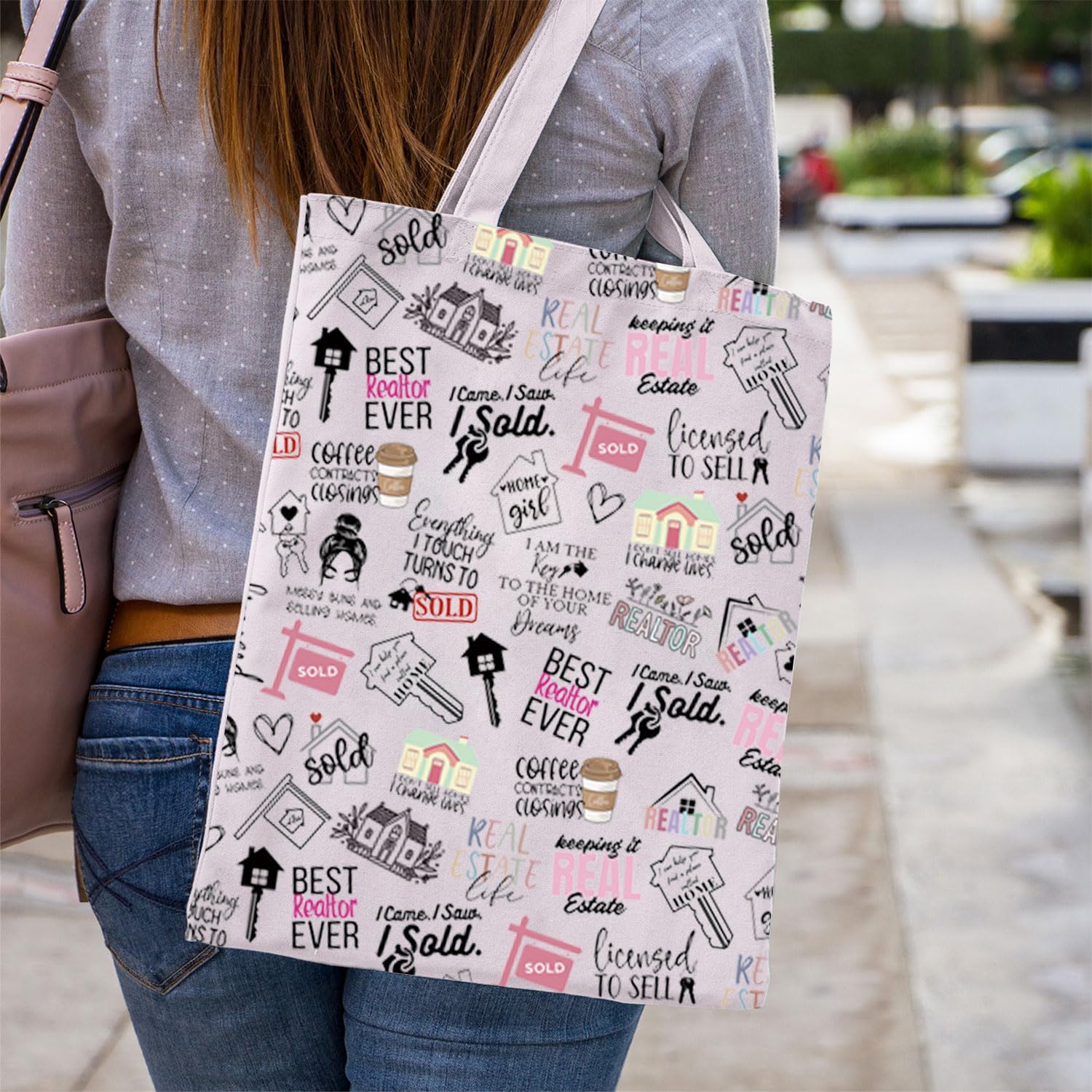 WCGXKO Realtor Gift Tote Bag Real Estate Agent Gift For Women - Image 5