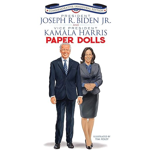 President joseph r. Biden jr. And vice president kamala harris paper dolls: commemorative inaugural edition (dover president paper dolls)