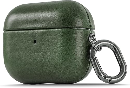 Miniatura 1 de Funda de piel italiana de primera calidad hecha a mano - Para AirPods Pro (solo 2. generación) - Efecto de dos tonos con pátina única a lo largo del