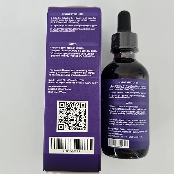B BEWORTHS 2 Pack Elderberry Syrup, Black Elderberry Drops with Quercetin, Panax Ginseng, Vitamin C and Zinc, Sambucus Elderberry Syrup Liquid for Immune Support, Vegan, Non-GMO & Gluten Free