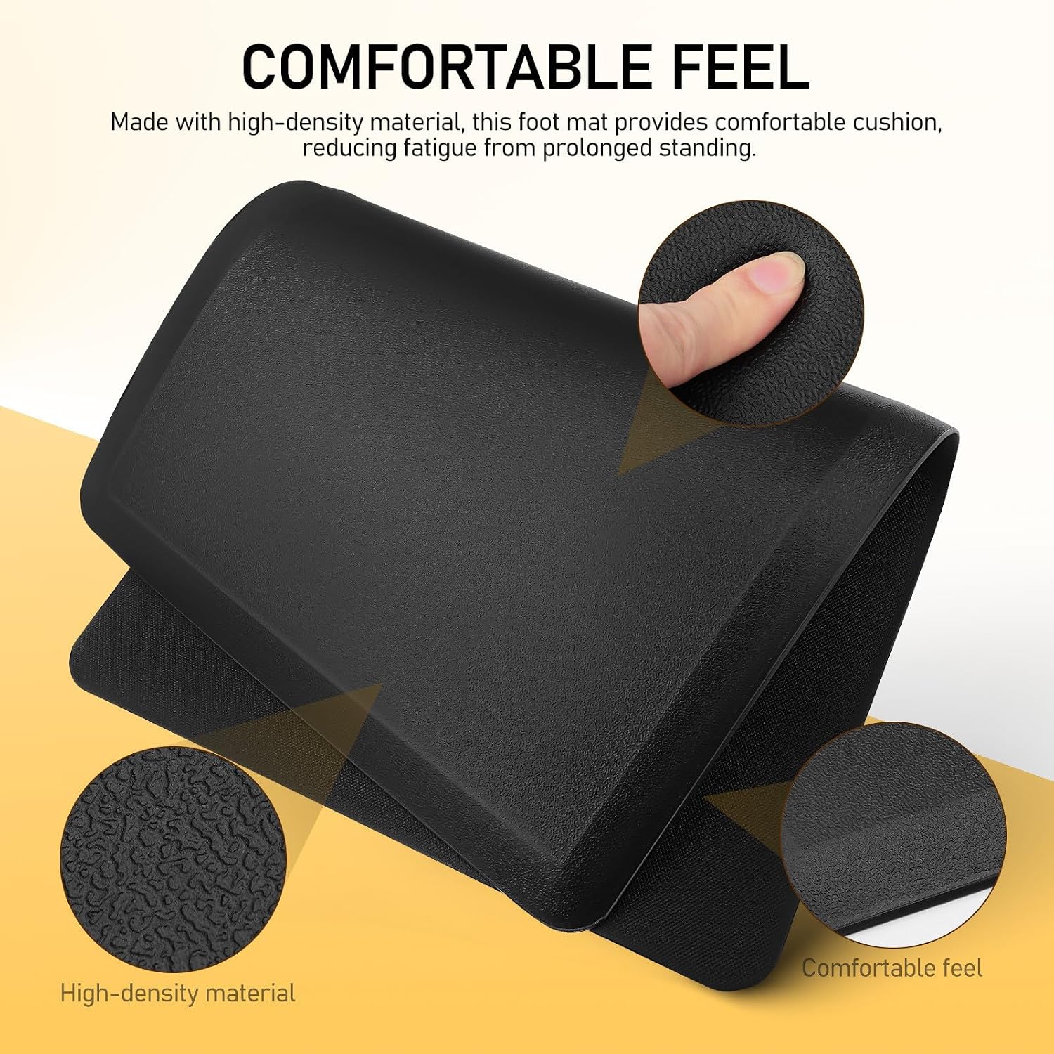 Anti Fatigue Standing Pad for Kitchen and Office, Black