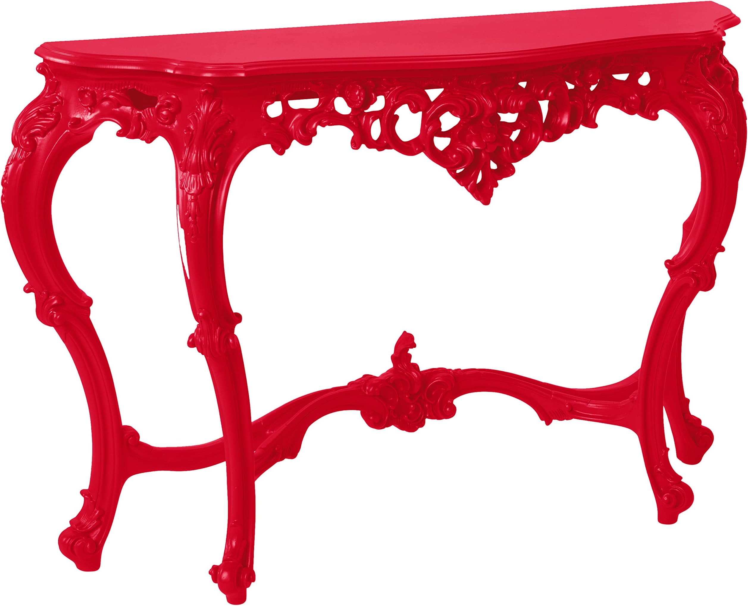 POLaRT Designs Console Table, Monza Red Finish