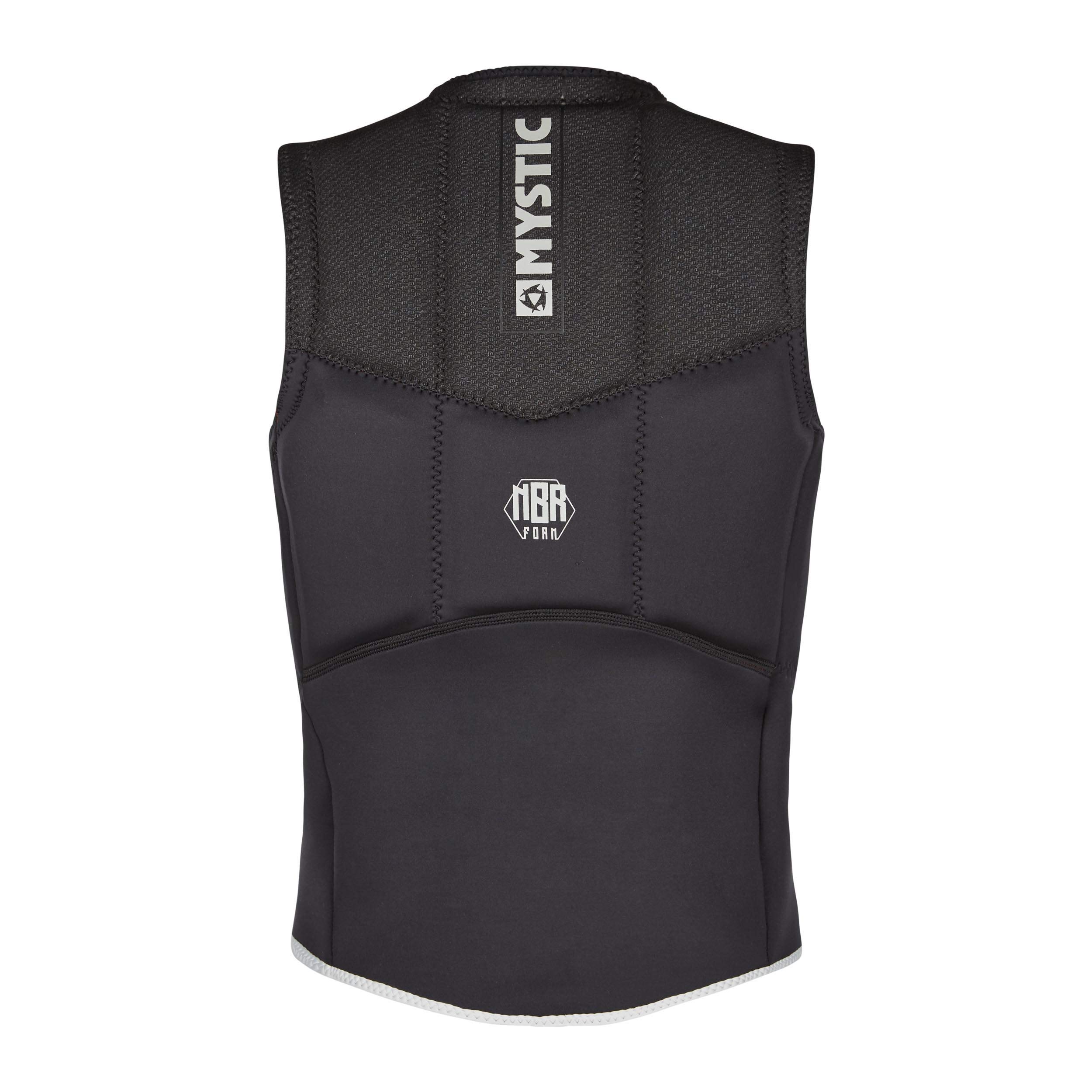Mystic Watersports Foil Impact Vest - Surf/Kitesurf Vest With Spine Protection, Quick Dry, Black