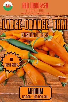 Large Orange Thai Chilli Seeds - Large Orange Thai Pepper Seeds