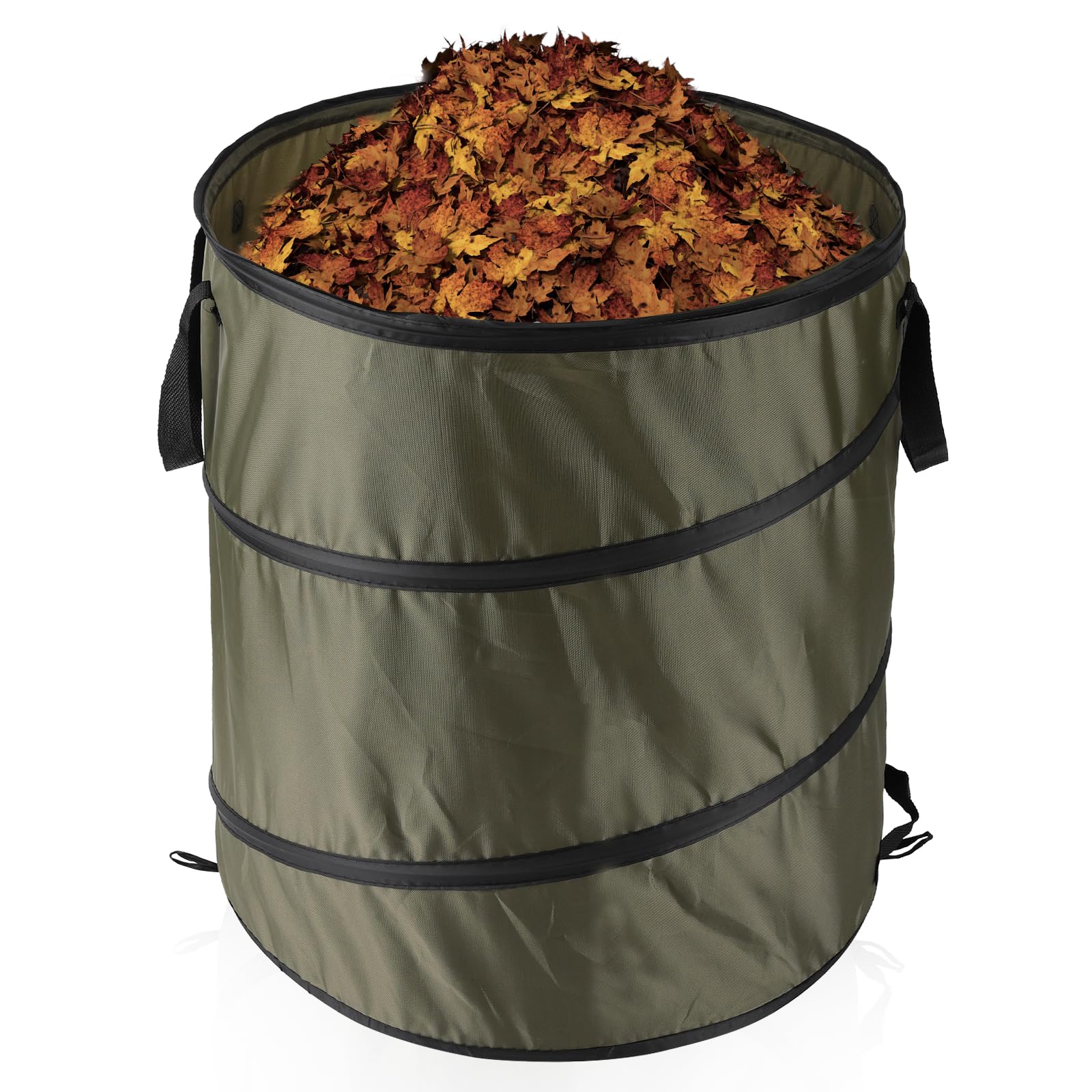 Pop Up Garden Waste Bag Oxford Cloth Collapsible Large Heavy Duty Sack With Handles For Waste Rubbish Toys Etc Garden Bag For Storage Gardening Reusable Container for Lawn Care (L - 118L)