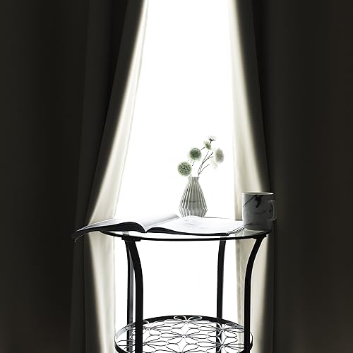 Vista 204 de Mangata Casa - Cortinas opacas para dormitorio, 2 paneles, cortinas térmicas para ventana, para sala de estar, cortinas que oscurecen. Azul marino