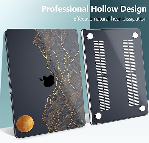 Miniatura 5 de DONGKE Funda compatible con M4 MacBook Air de 15 pulgadas 2025 2024 2023 A3241 A3114 A2941 M3 M2 Pantalla de retina líquida Touch ID, funda rígida