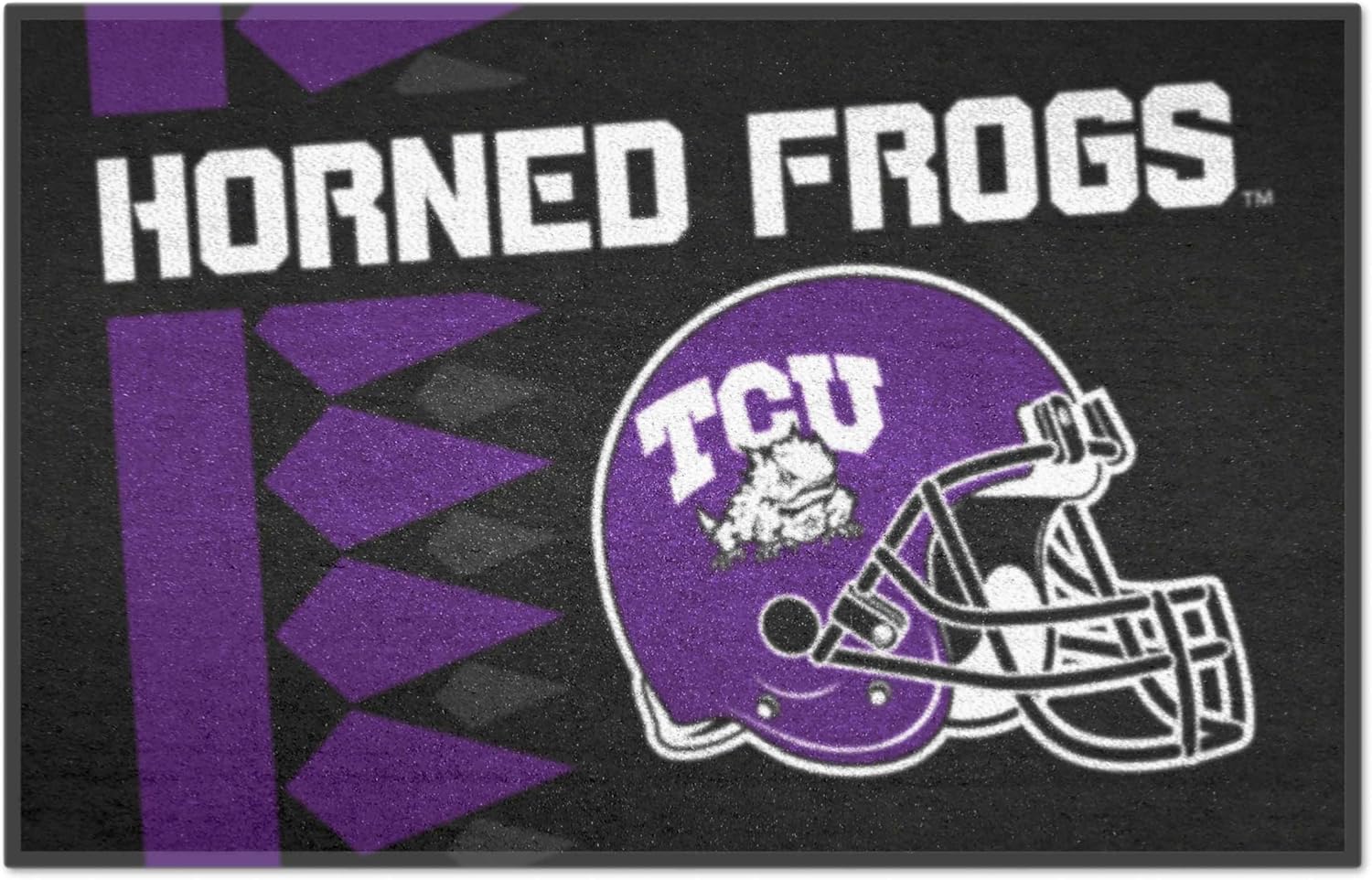 FANMATS 19635 TCU Horned Frogs Starter Mat Accent Rug - 19in. x 30in. | Sports Fan Home Decor Rug and Tailgating Mat Uniform Design