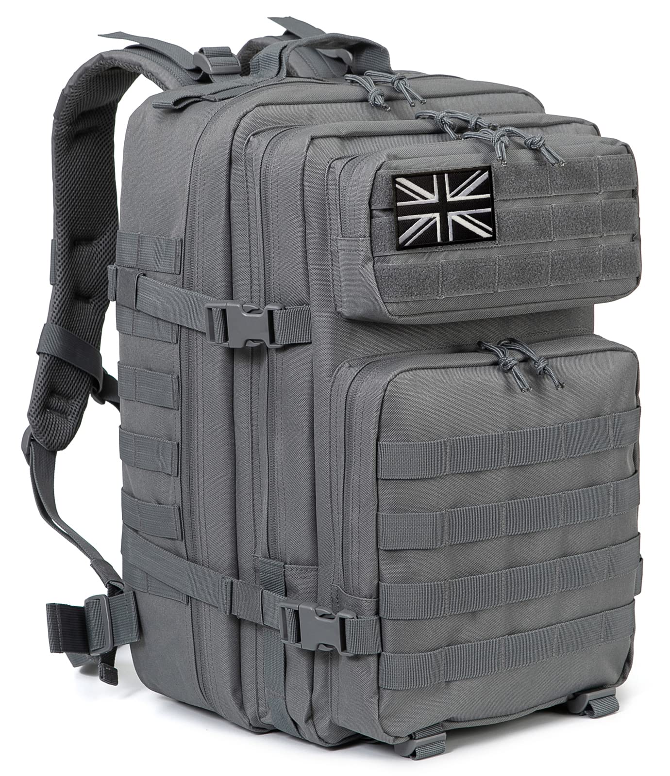 QT&QY 45L Military Tactical Backpack Molle Army Assault Pack CCW 3 Day survival Bug Out Bag Hiking Treeking Rucksack heavy duty backpack for men