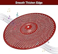 Vista 3 de MECCANIXITY Juego de platillos silenciosos de 14 pulgadas, 16 pulgadas, 18 pulgadas, 20 pulgadas, platillos de práctica de bajo volumen con bolsa