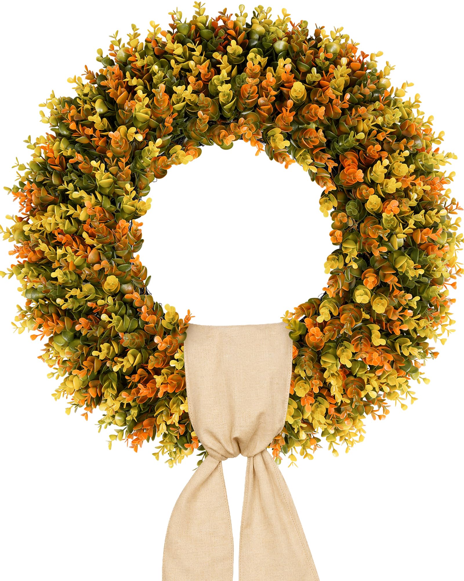 Vlorart 24-Inch Fall Boxwood Wreath