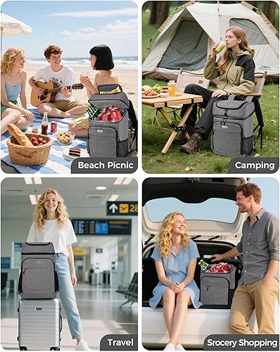 Miniatura 69 de BAGLHER Mochila Nevera Térmica Ligera Aislada - 30 Latas, A Prueba de Fugas para Almuerzo, Picnic, Senderismo, Viajes de Campamento Núcleo