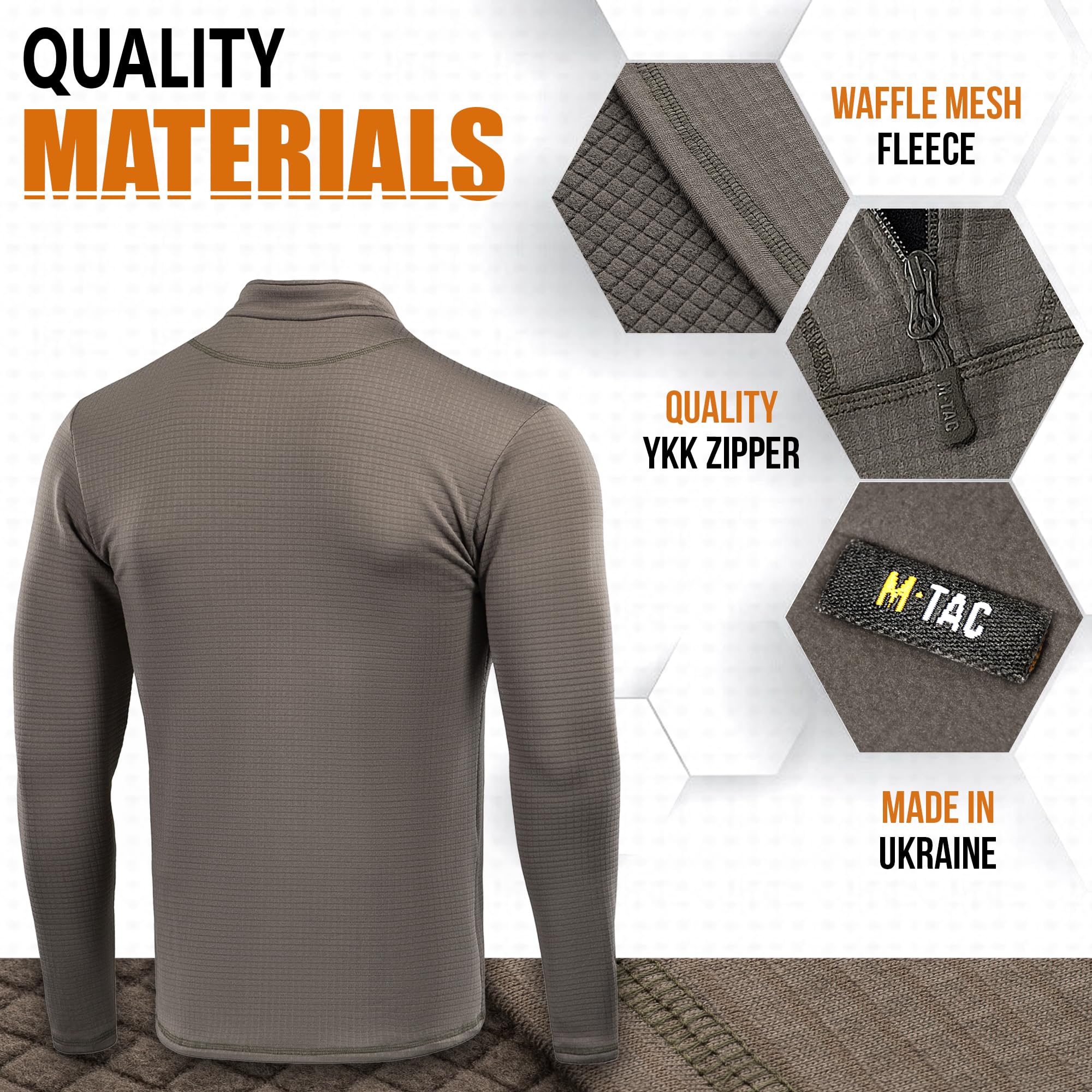 M-Tac Pantalones de compresión térmica para hombre, capa base con forro polar, para clima frío, nivel 2 ECWCS