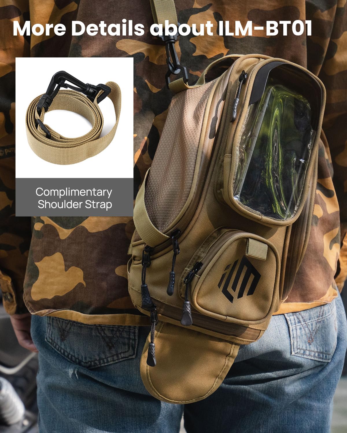 ILM Bolsa de Tanque de Motocicleta-Oxford Saddle Marrón Bolsas para depósito Motocicleta,Marrón