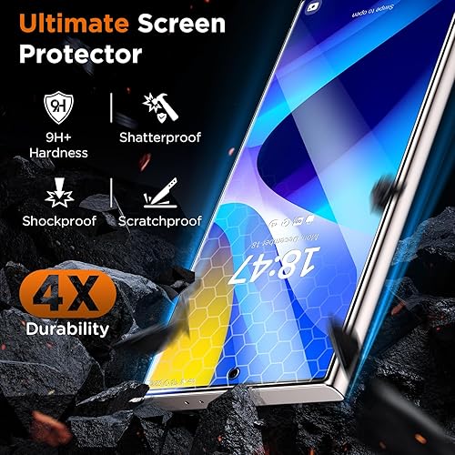 Miniatura 20 de LK Paquete de 3 protectores de pantalla para Samsung Galaxy S23 Ultra [no de vidrio] [compatible con desbloqueo de huellas dactilares] Protector