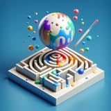 Paint Roller Splat Ball: Paintball Coloring Games - Painting Maze Puzzles
