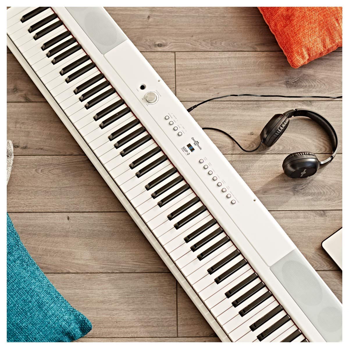 Pianoforte digitale SDP-2 88 tasti pesati bianco con supporto e panca