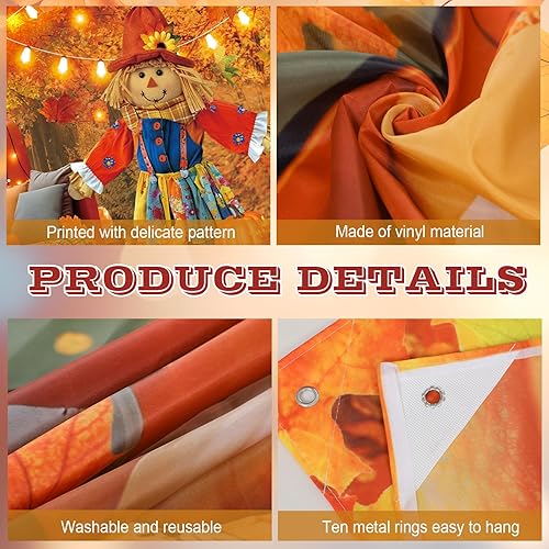 Miniatura 9 de Preboun Decoración de Halloween para puerta de garaje, decoración de bruja de Halloween, cubierta de puerta de garaje, caldero, telón de fondo para