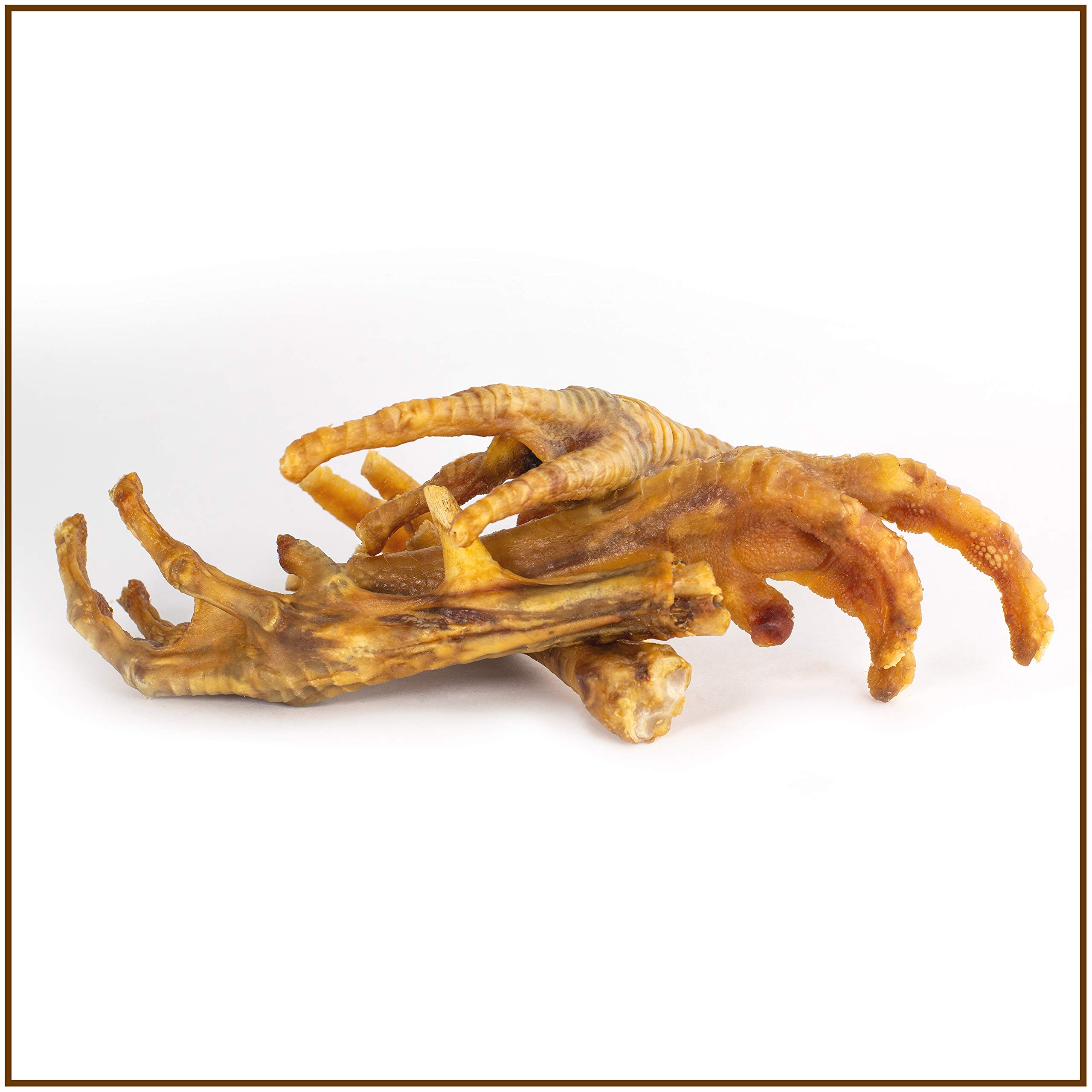 Pies de pollo para perros 500 g de aperitivo masticable premium de PrideDogs | 100% pollo de fabricación alemana | Golosinas para perros sin cereales