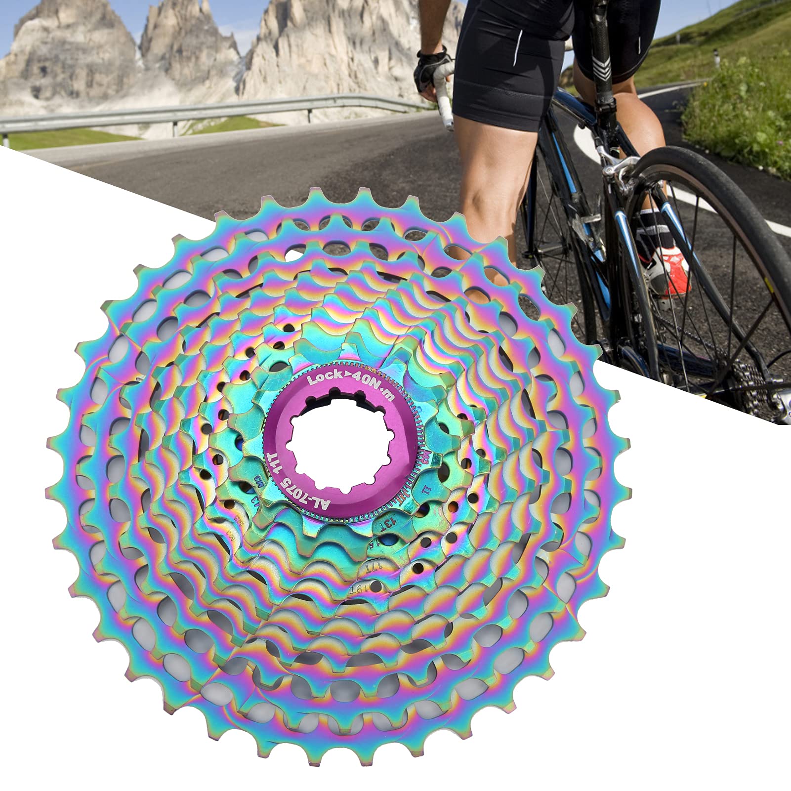 Cassette de 11 velocidades Flywheel Rueda libre de bicicleta de 11-36 dientes, piñón de bicicleta adecuado para bicicletas de montaña y bicicletas de carretera Accesorio de repuesto para bicicletas