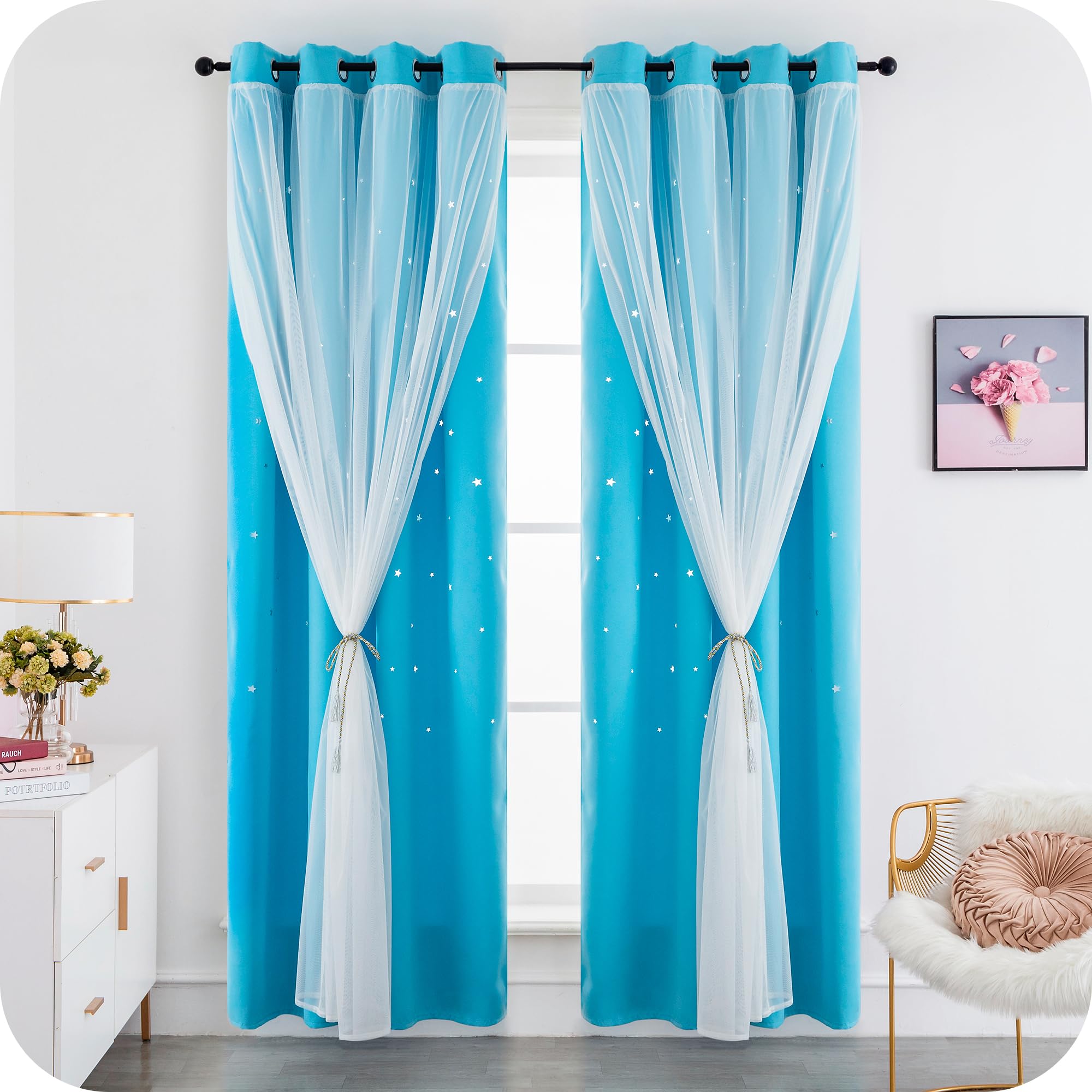 Bekeify Tenda Oscurante Finestre 300×145CM Tenda Oscuranti Interni