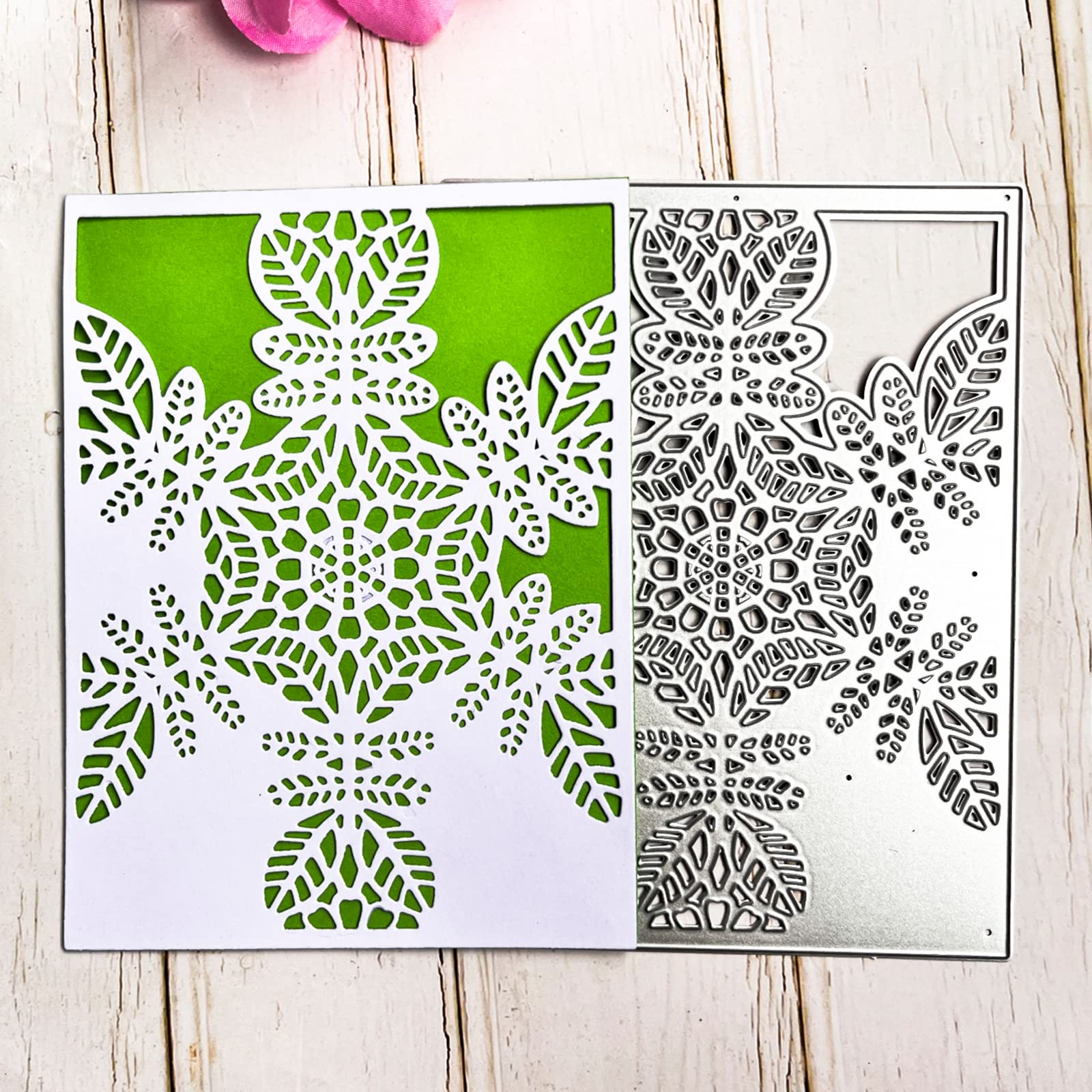 Set Di 3 Fustelle In Metallo A Forma Di Fiocco Di Neve Invernale Per Scrapbooking E Goffratura, 13,4 Cm