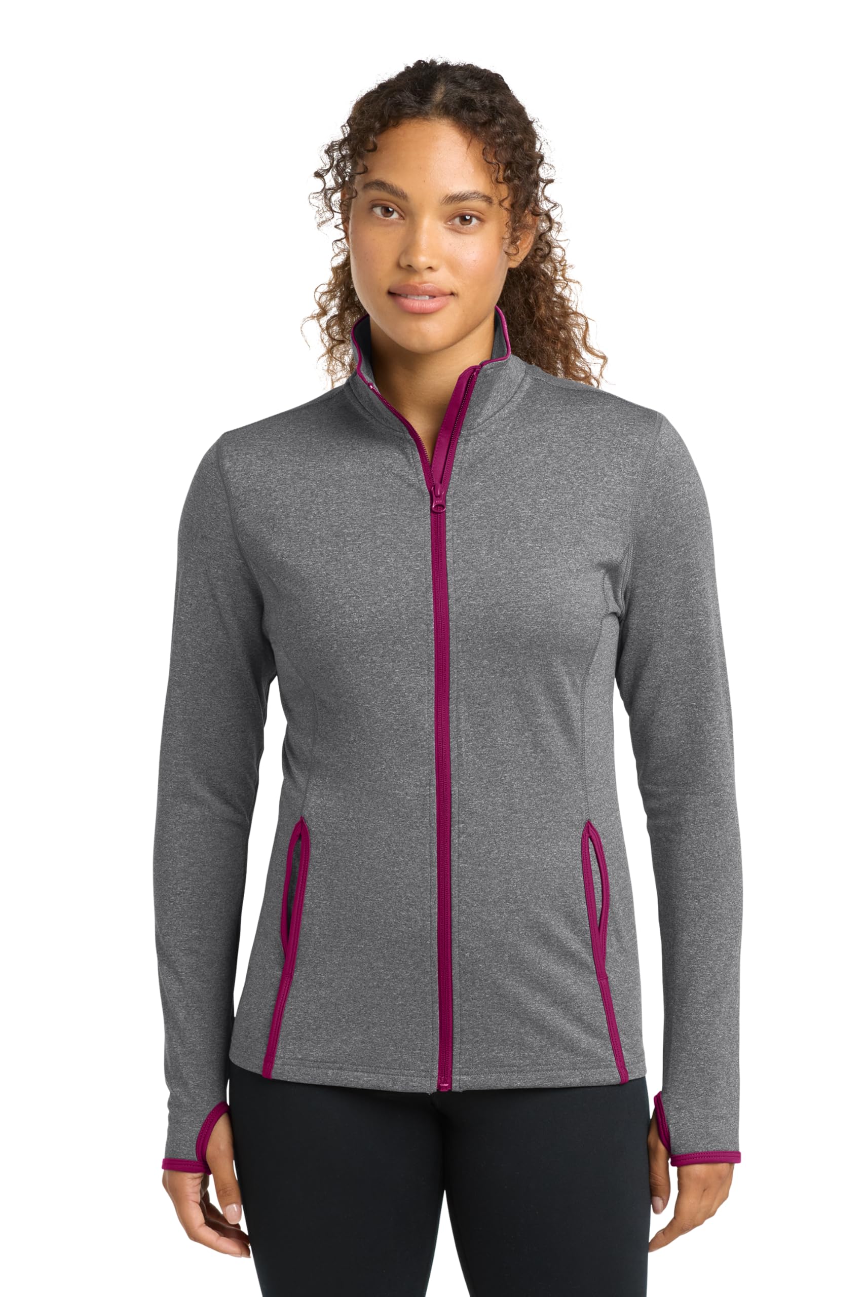 sport-tek Sport Tek Women's Contrast Full-Zip Jacket-picture-25