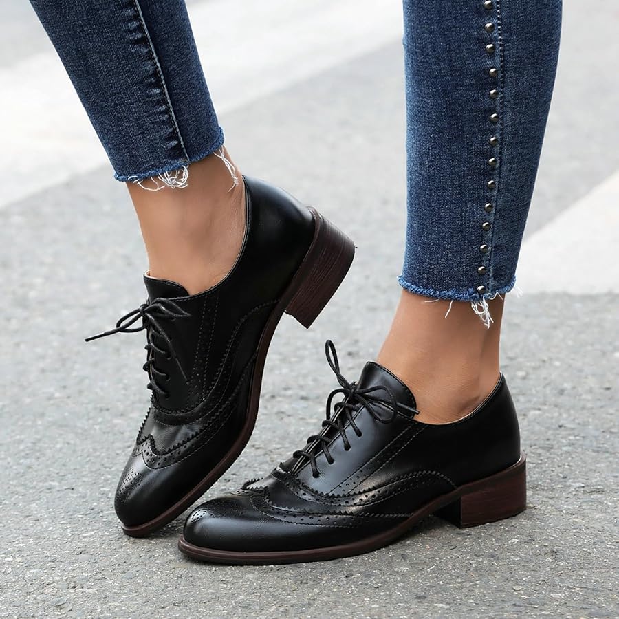 Diversoy Zapatos De Mujer Zapatos Oxford De Plataforma De Charol