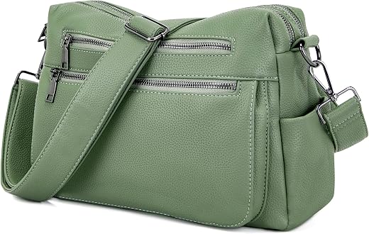 Large Synthetic Leather Tote With Wide Strap