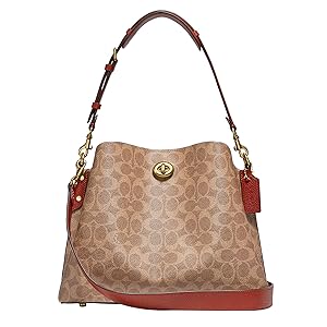 Coach Polished Pebble Leather Willow Shoulder Bag