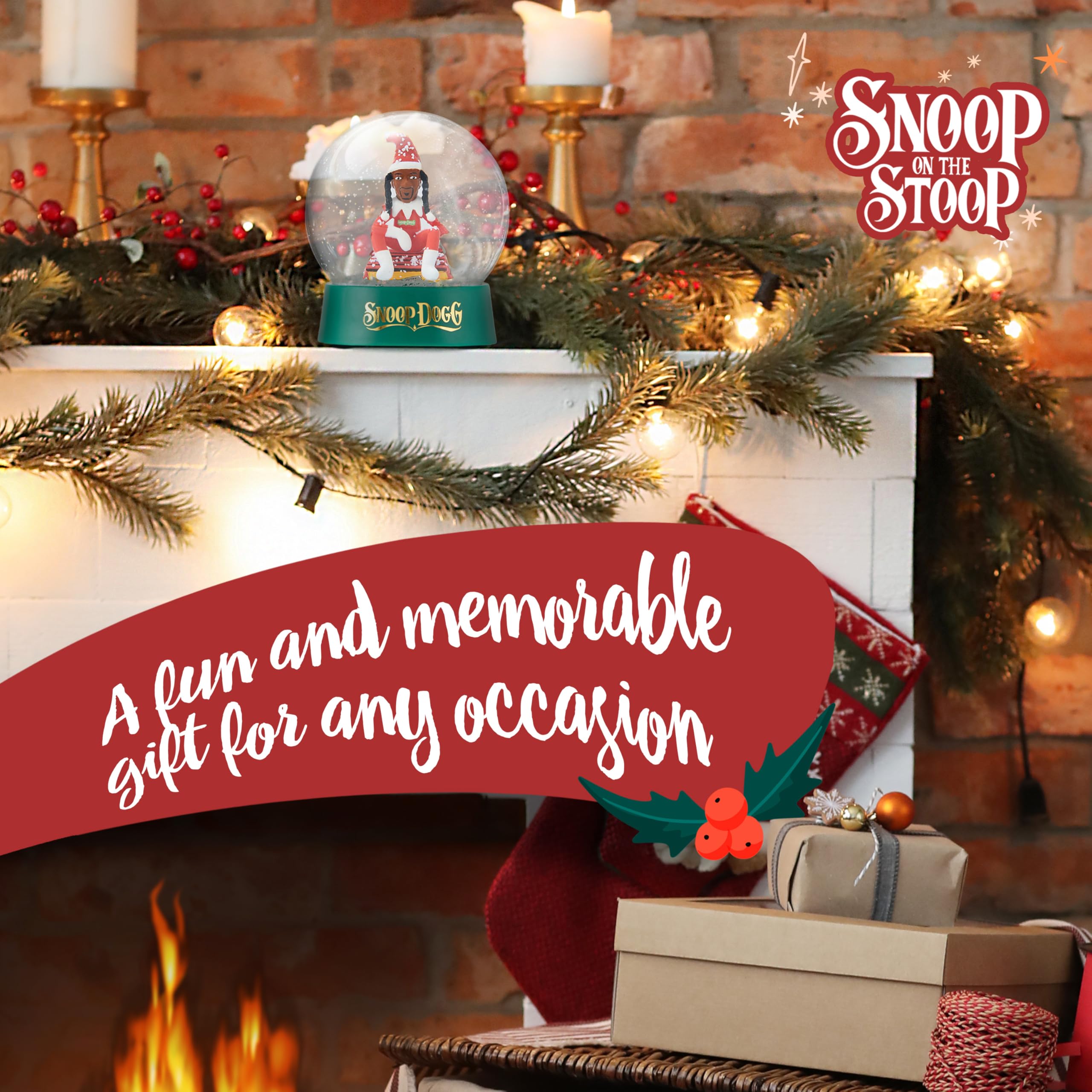 Snoop Dogg Snoop on The Stoop Snow Globe, Christmas Decorations