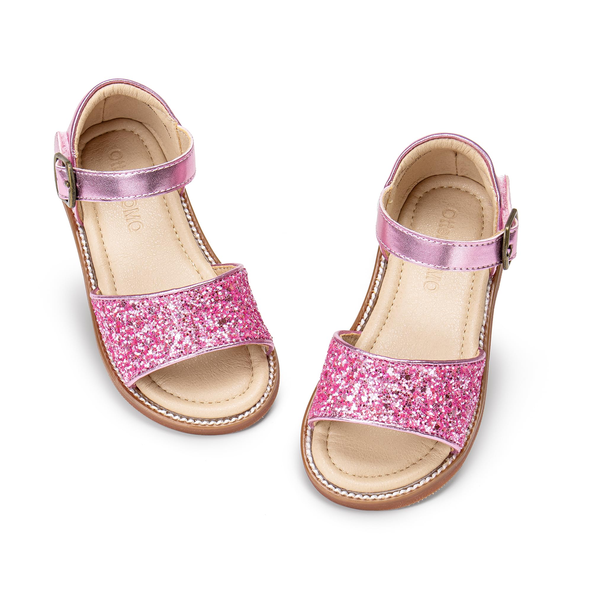 Otter MOMO Toddler Little Flower Girl Sandals Princess Dress Shoes Wedding