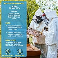 Vista 6 de ZOXY Gotas de miel de Manuka, alivio rápido para ojos secos, hidratación de larga duración, alivia los síntomas moderados a severos del ojo seco