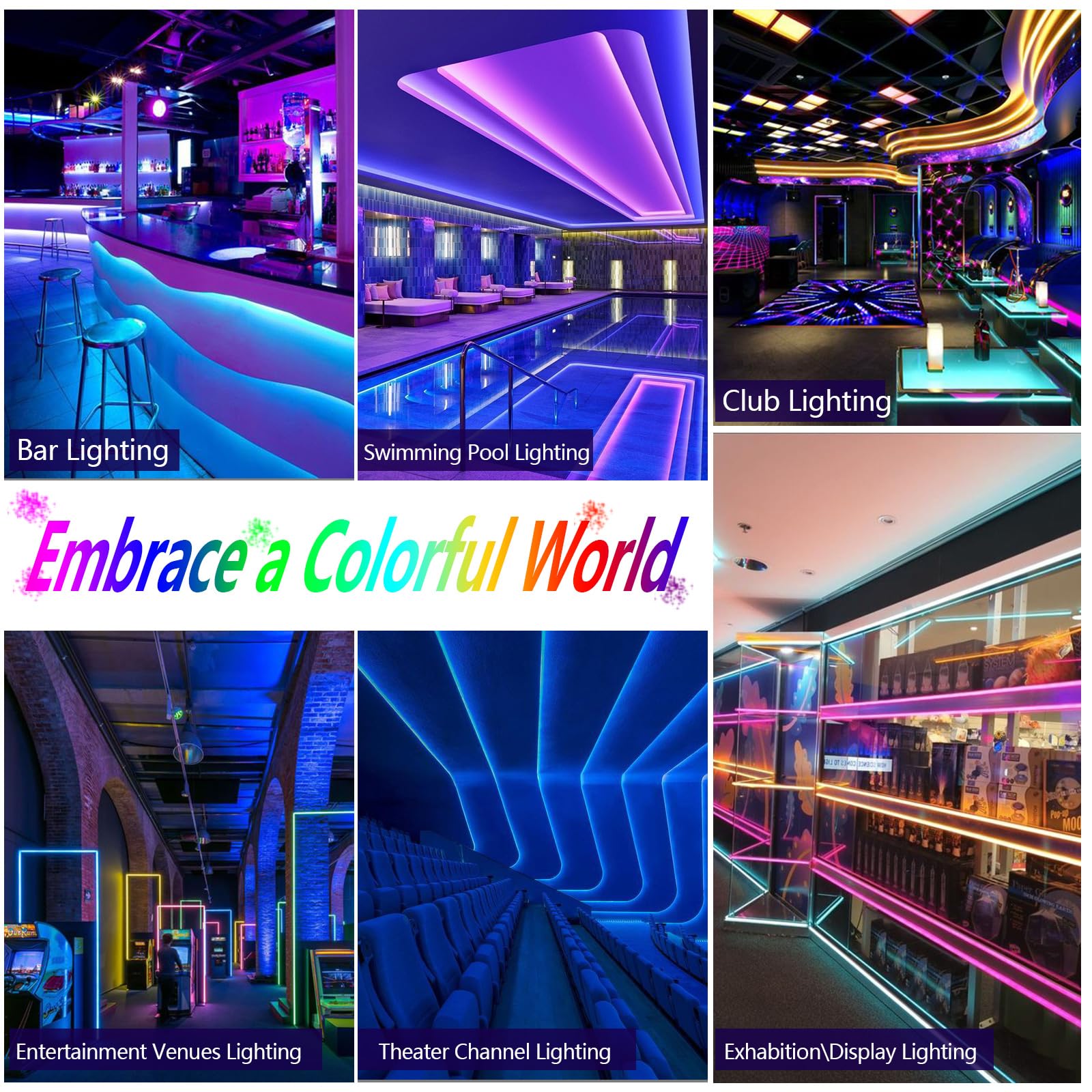 Striscia Led RGB 5 Metri COB, Fancy LED TV Retroilluminazione Intelligente App Telecomando Control,840LED/m 24V Music Sync Bluetooth Luci Strisce LED Adesive Colorate per Camera,Feste,Gaming