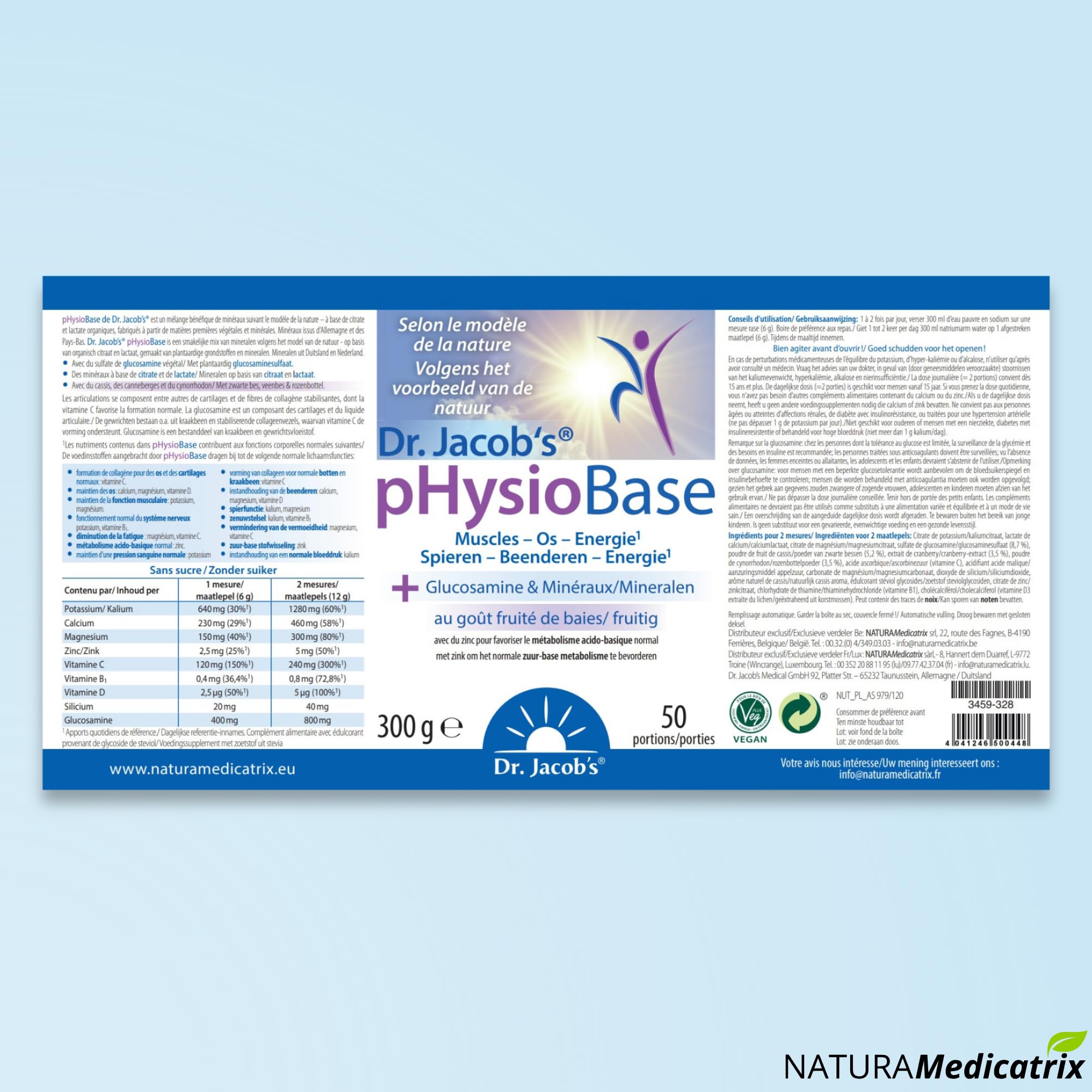 Dr. Jacobs - pHysio Base Mélange Minéral