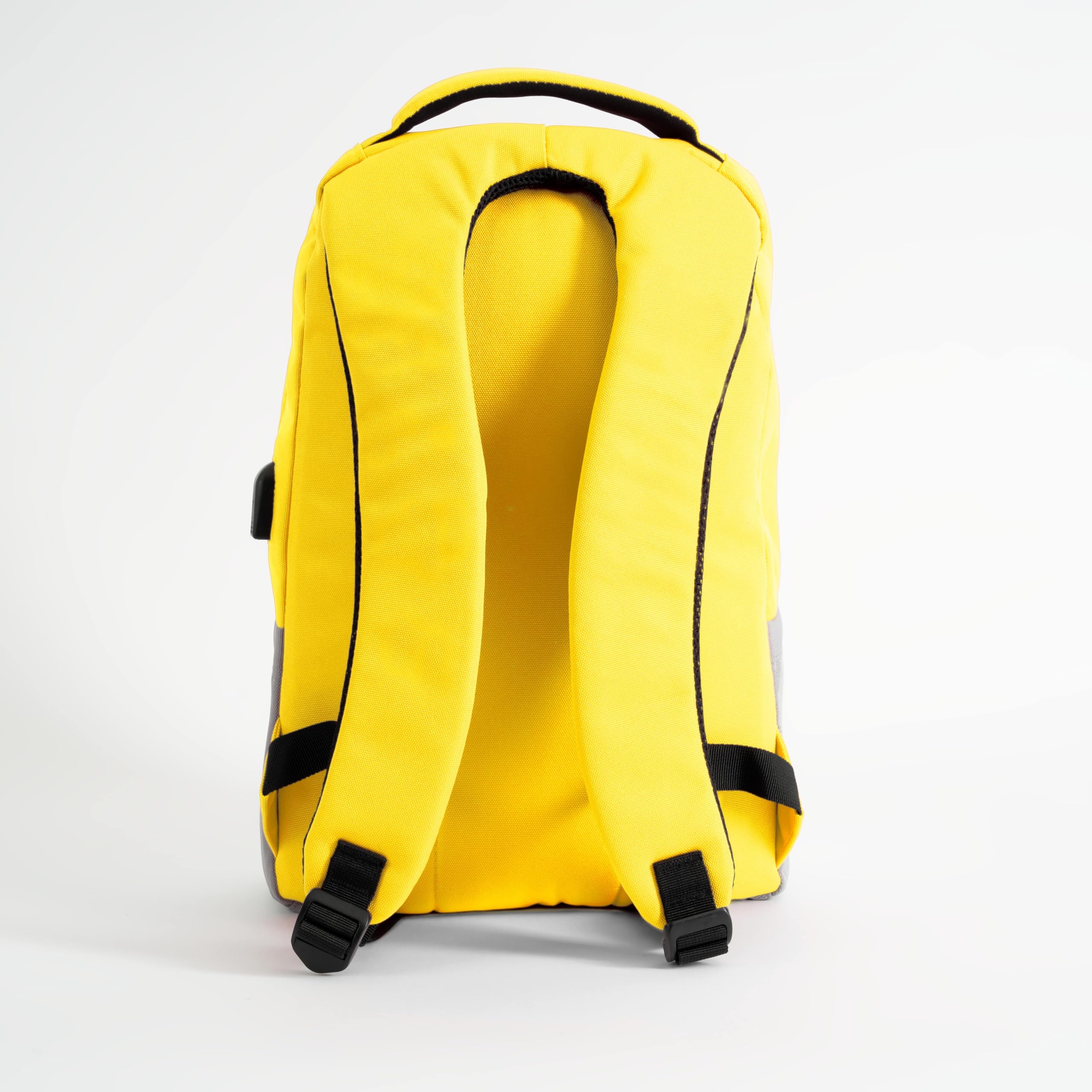 Celly Pantone Zaino Porta PC 15.6, Zaino Uomo e Donna con USB Ricarica, Comparti Protettivi, Comodo e Capiente per Lavoro, Viaggio e Scuola, Giallo