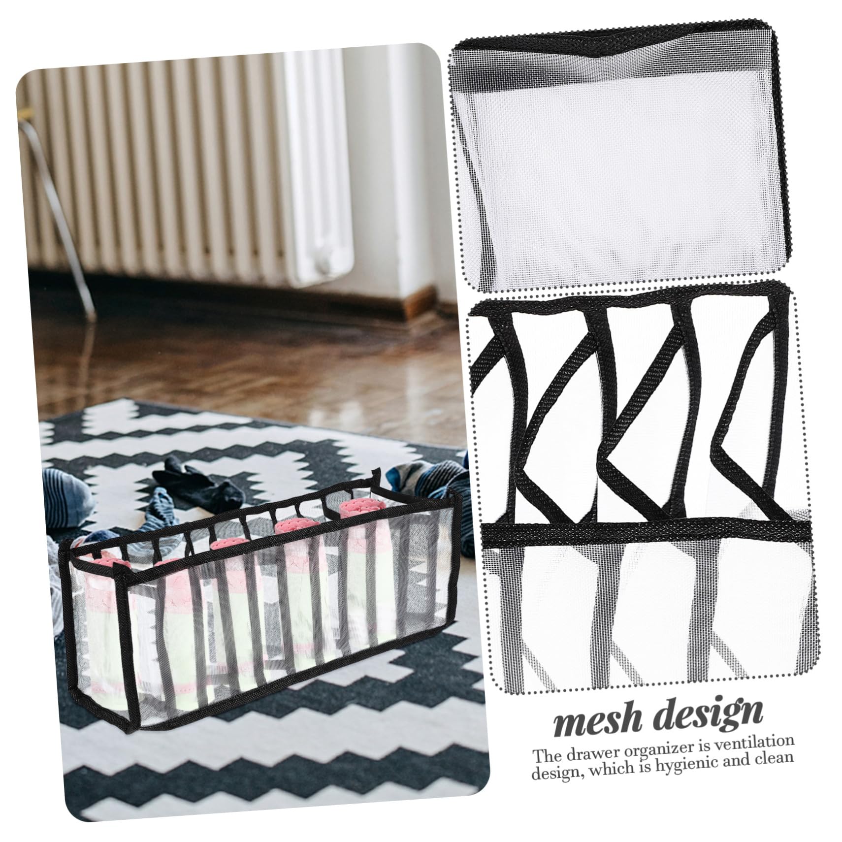 Amosfun 3 Sets Platzsparender Unterwäsche-organizer Schrank-unterwäsche Strumpfhosenhalter Bh-schrank-organizer Einfach Zu Organisieren