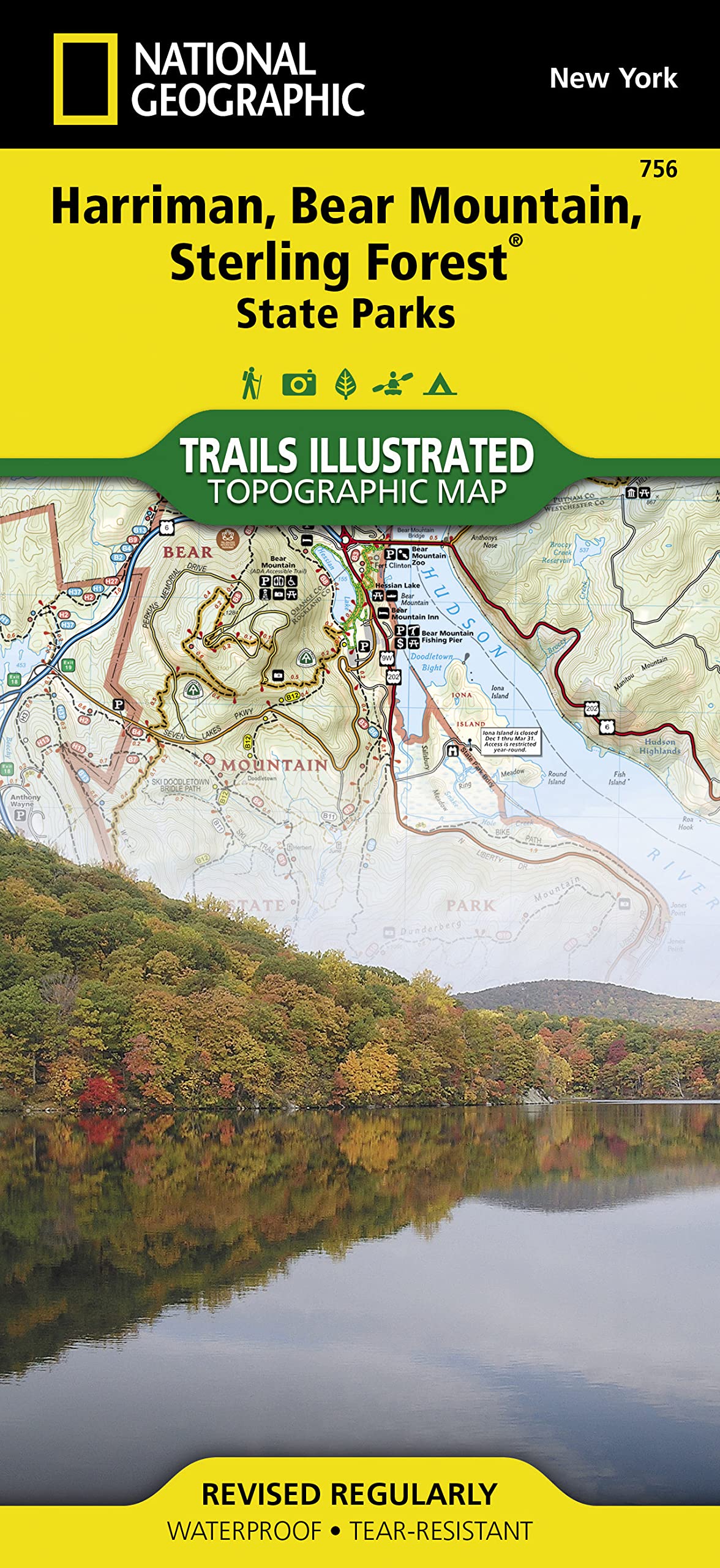 Harriman, Bear Mountain, Sterling Forest State Parks (National Geographic Trails Illustrated Map)