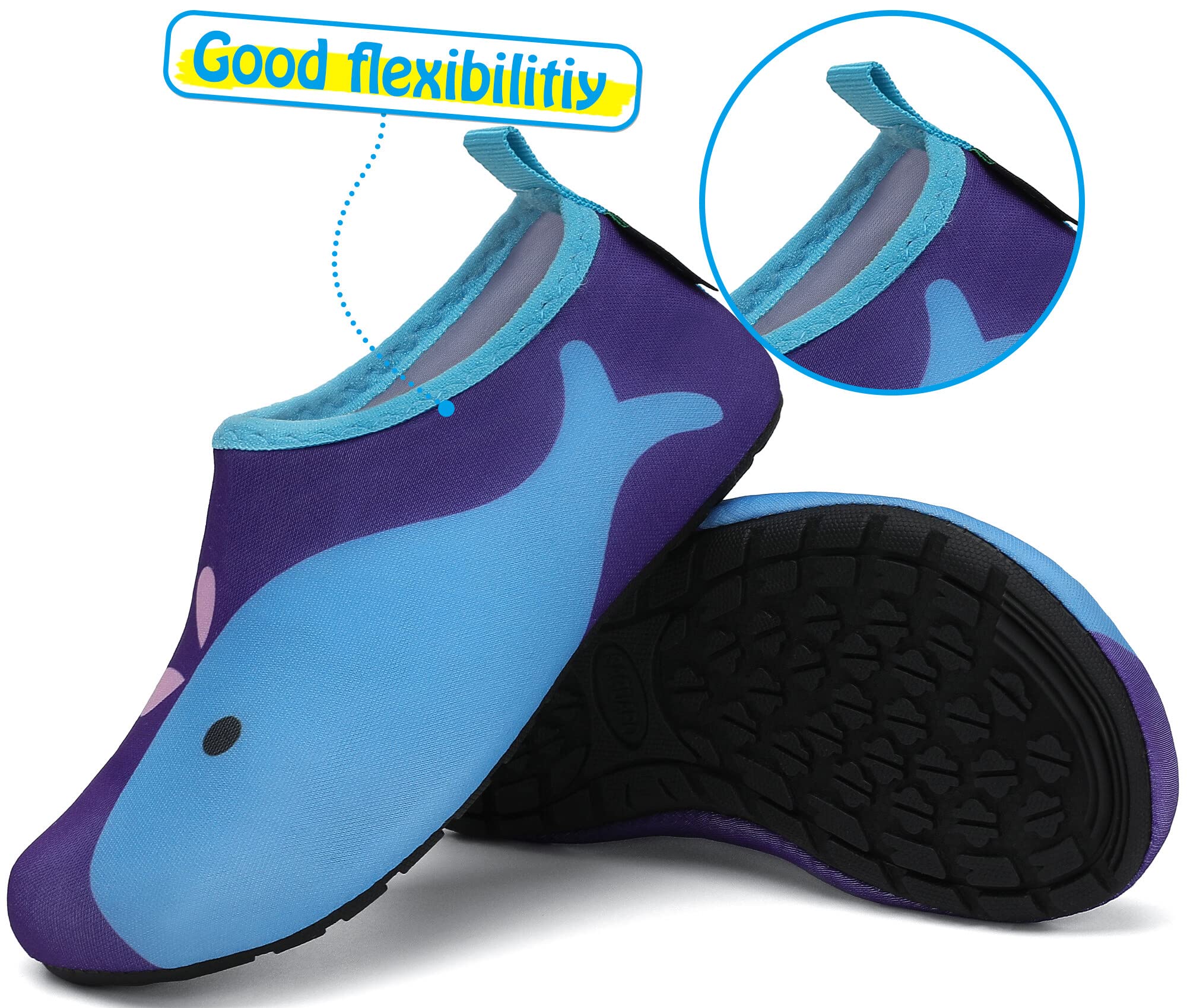 SAGUARO Scarpe da Scogli Bambino Bambina Scarpe Mare Bambini Scarpette Scogli Ragazze Ragazzi Scarpette Mare Antiscivolo Scarpe Immersione Leggere Scarpe Acqua Scarpe Nuoto, Gr. 18-37 EU