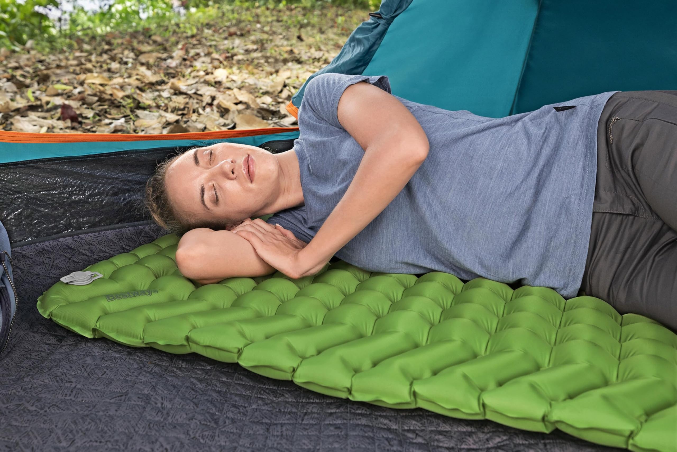 Bestway Esterilla Hinchable Rectangular WanderLite, tamaño Grande