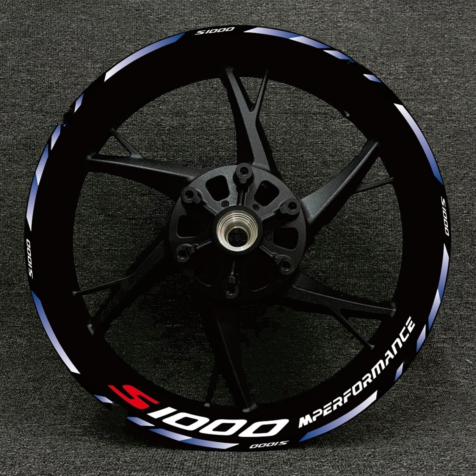 Motorcycle Wheel Sticker Rim Decal Hub Stripe Tape for BMW S1000XR S1000R 1000RR Decorative(Color18)