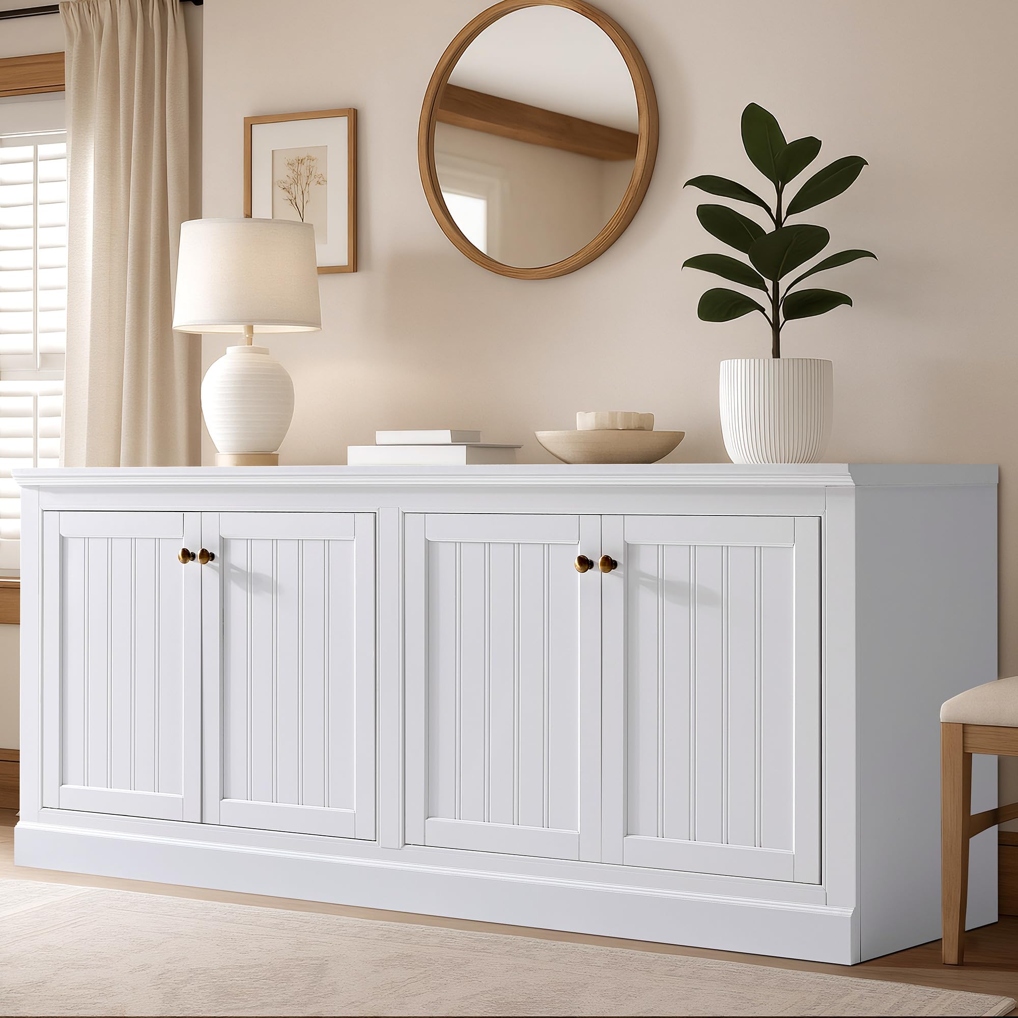AMERLIFE 72 Farmhouse Sideboard Cabinet