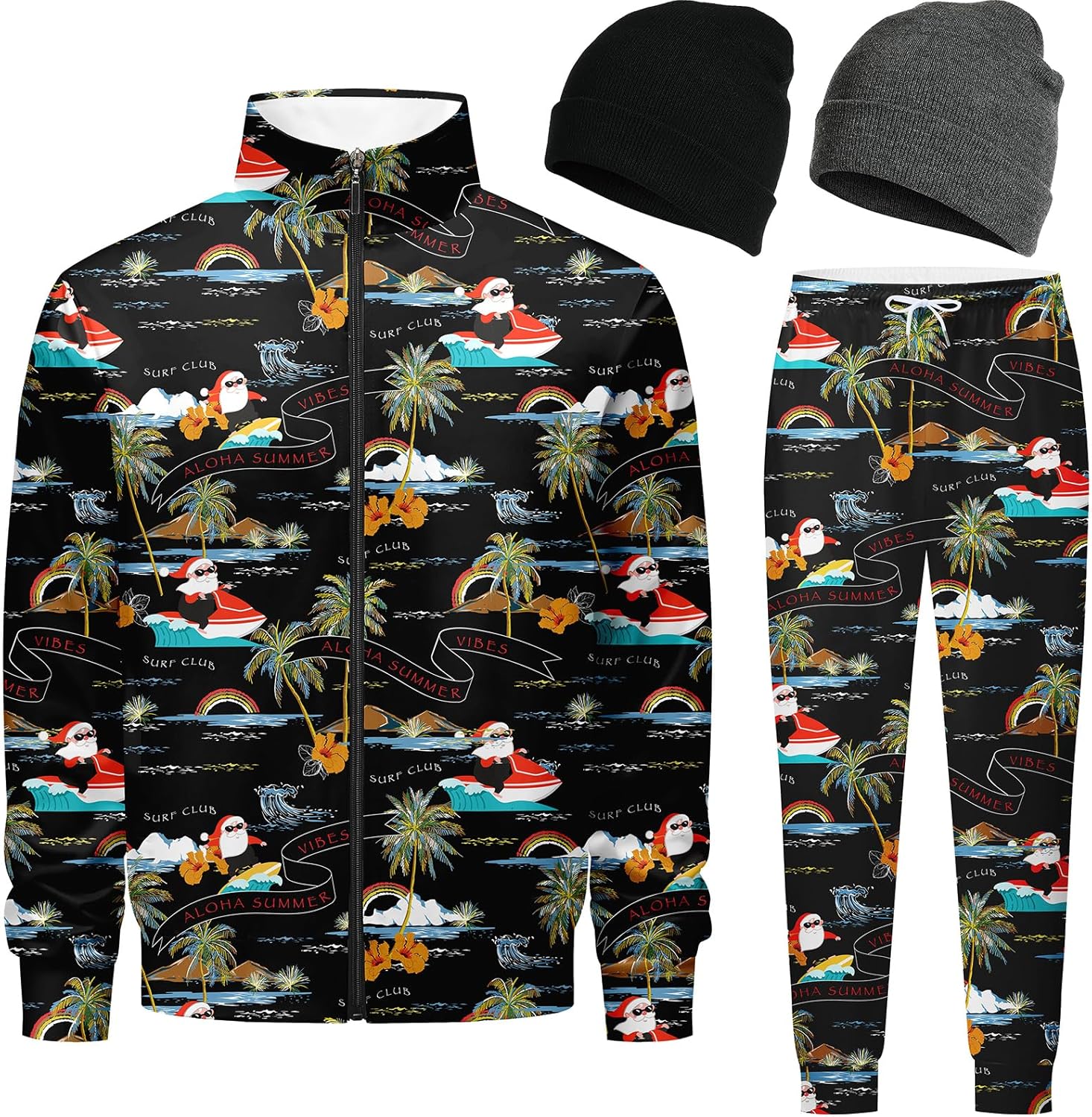 Men’s Tracksuits Sweatsuits 90s 80s outfit for men Athletic Full Zip Sports Sets with 2 knit Cuffed Beanie Men’s Tracksuits Sweatsuits 90s 80s outfit for men Athletic Full Zip Sports Sets with 2 knit Cuffed Beanie